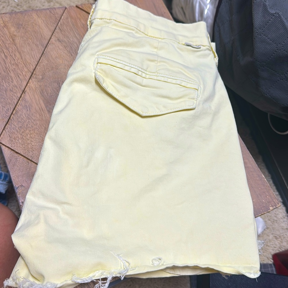 Mother yellow shorts